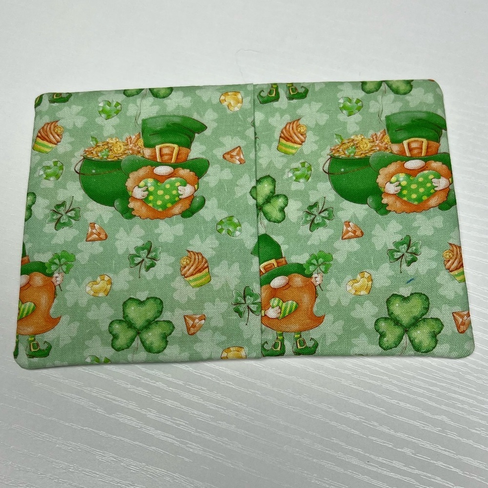 Hand Crafted Mug Rug Coaster Embroidered Cotton Fabric Padded Absorbs Liquid - Picture 6 of 7
